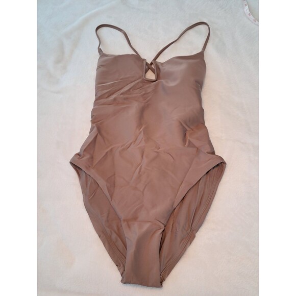 J.Crew Mira one-piece swimsuit in Classic Sculpt Smoky Willow Wood Size 6 NWT - Picture 4 of 11
